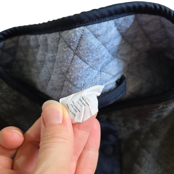 Marine Layer Gray Men's Corbet Quilted Reversible Pullover Sweater M - Picture 6 of 6